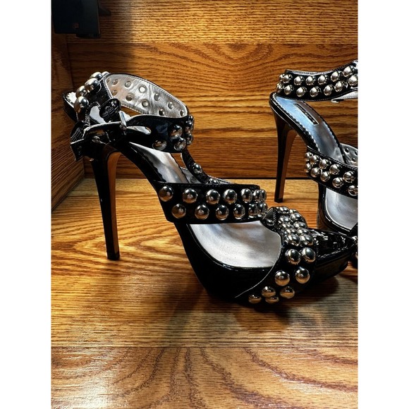 Report Signature Womens Masonic 2 Studded High Heel Black Size 9 - Picture 4 of 6
